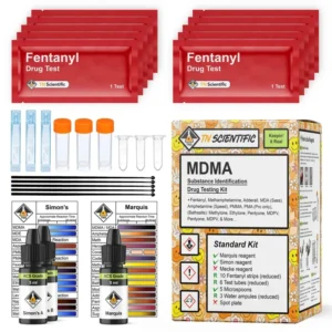 Standard MDMA Test Kit (Marquis, Simons, 10 Fentanyl Strips)